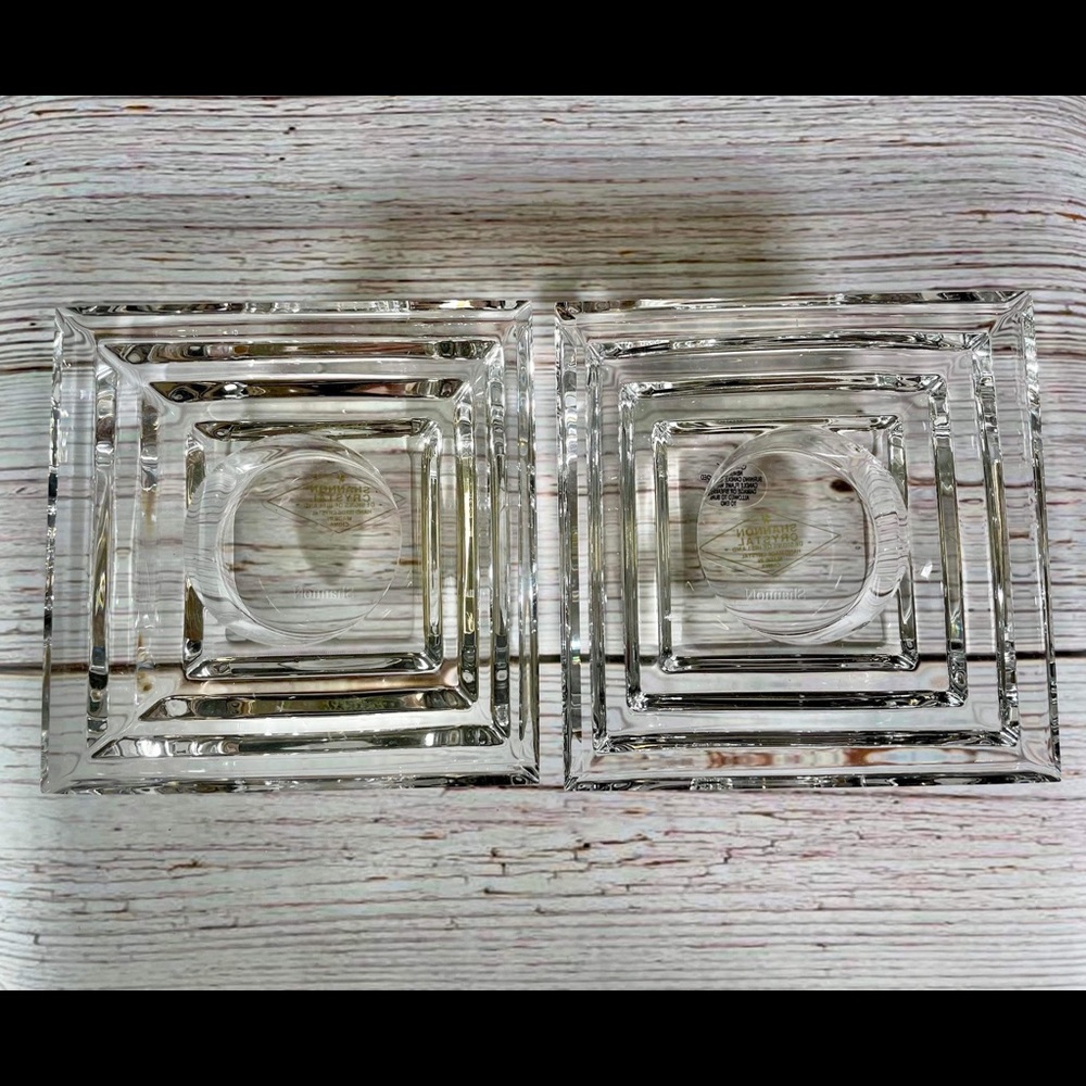 Shannon Crystal tea light set